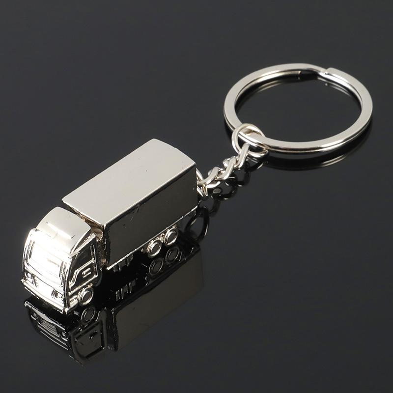 Llaveros Creativos de Camión Tridimensionales Anillo de Metal Simple Colgante Accesorios Exquisitos para Decoración de Mochilas Regalos