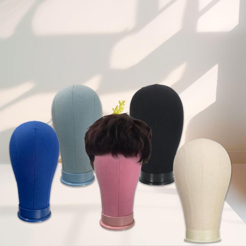 Soporte de peluca ajustable Maniquí con base de PU antideslizante Para entrenamiento profesional de peluquería