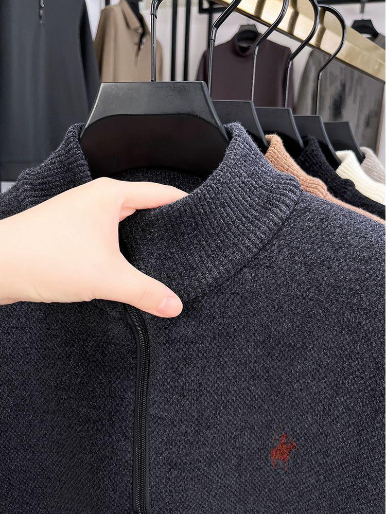 Men's Winter High Neck Knit Sweater