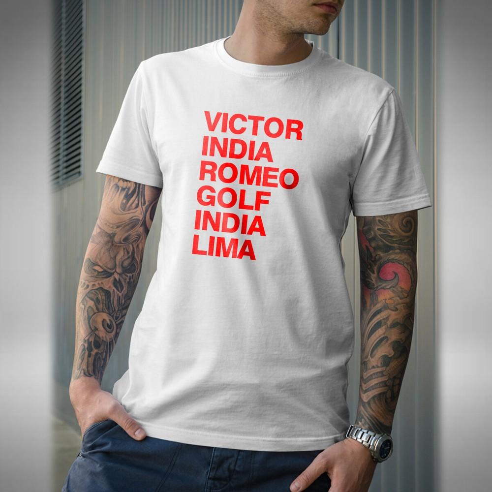 

Virgil Nato Alphabet T Shirt Liverpool Virgil Van Dijk Netherlands 3XL