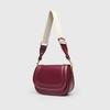 2026 New Style Spanish Women's Saddle Bag: Magnetic Flap, Stitch Detail, Versatile Single Shoulder or Crossbody