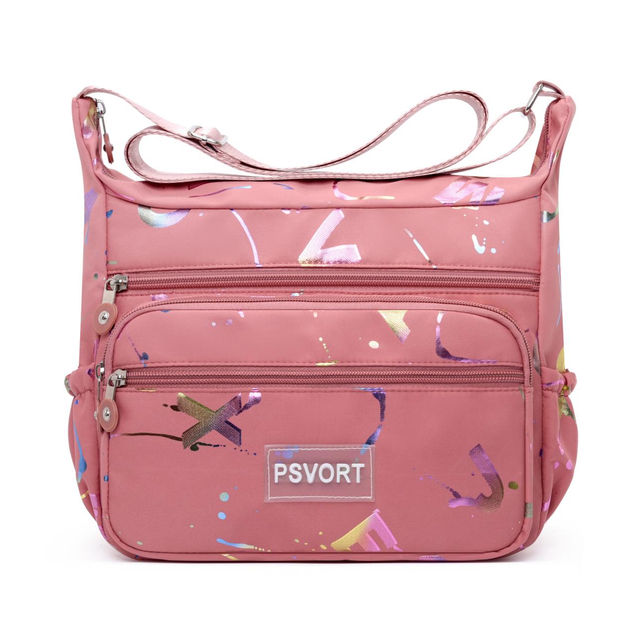 

Messenger Bag Causal Women Shoulder Bag Multi Layer Nylon Bag Female Crossbody Bags Woman Crossbody Mother Bags Shoudler Bags рожевий