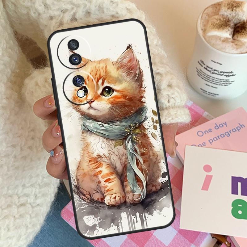Kitted Cats Cute Case For Honor X8 X6 X7 X9 Magic 4 5 Pro 50 70 90 Lite 8X Honor X9a X6a X7a X8a X9b Cover