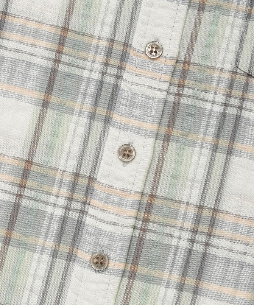 WACKY WILLY Women'S Semi-Oversized Check Short Sleeve Shirt Green