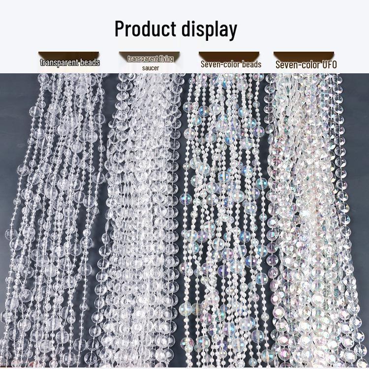 Acrylic Beaded Curtain for Weddings, Aisle Runners, Stage Decor, and Christmas Trees
