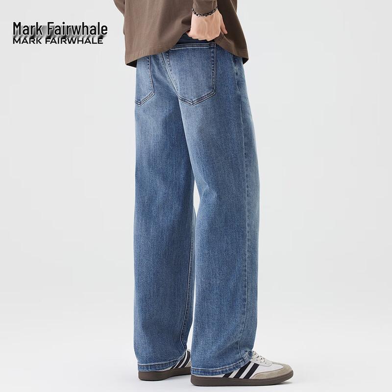 Mark Fairwhale Men's Loose Straight Washed Jeans