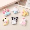 12/60PCS Cartoon DIY Resin Accessories, Goodnight Animal Cream Glue Handmade Hair Clip, Phone Case, Shoe Buckle Accessories Batc