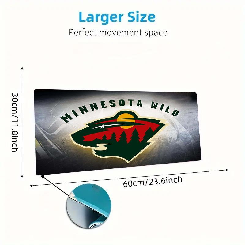 Minnesota Wild Color Mouse Pad Large Gaming Table Cushion Non-slip Laptop Tablet Big Mousepad XXL Mat Mini PC Playmat With Lock Edge