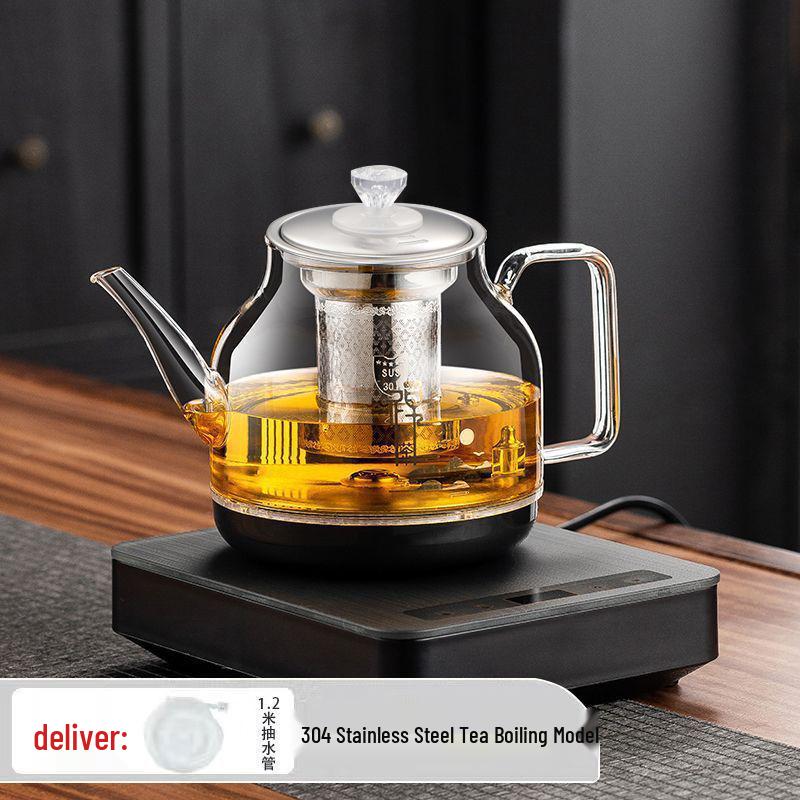 Fully Automatic Smart Electric Kettle with Bottom Water Inlet and Integrated Tea Maker