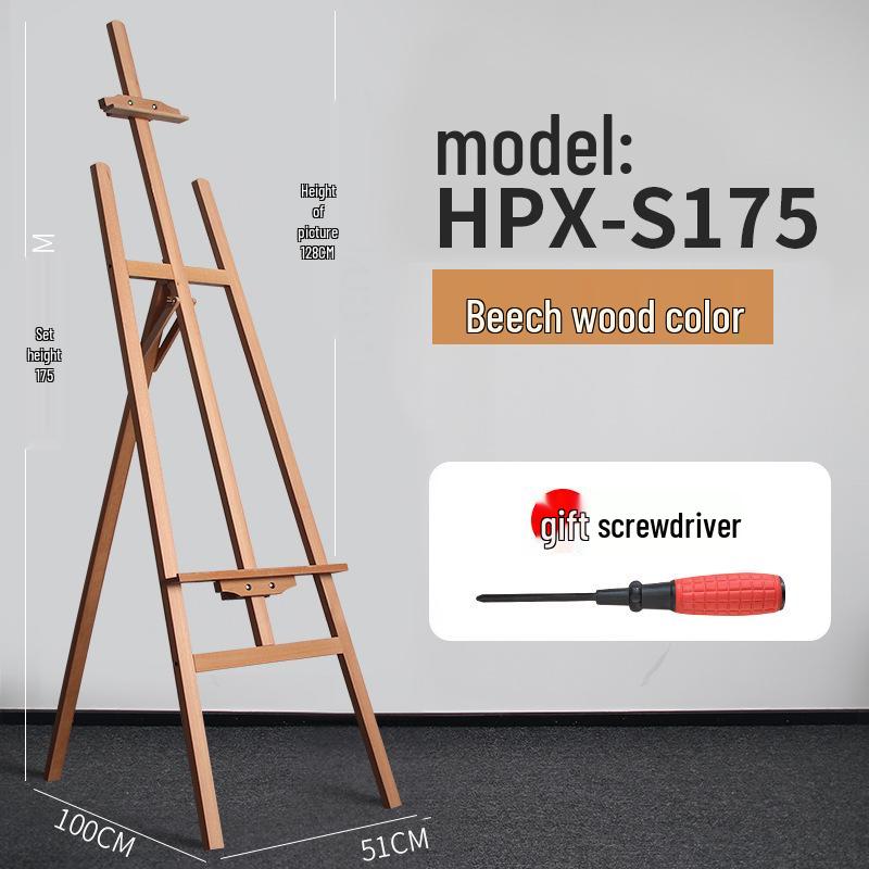 Beechwood Adjustable Easel for Art Students, 1.5m Display Tripod Stand