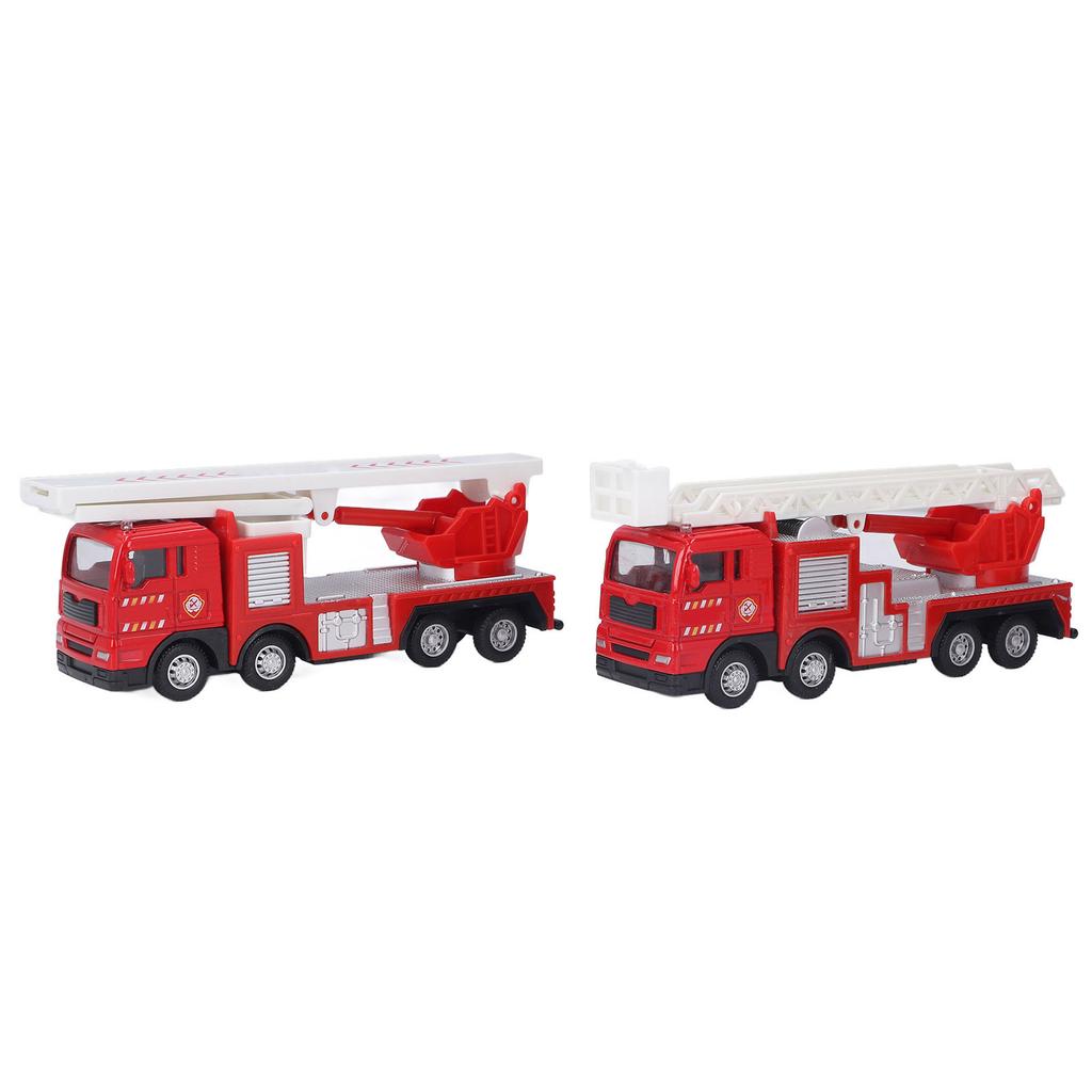 Fire Truck Toy Set Cultivate Safety Awareness Rust Proof Firefighter Play Vehicles For Above 3 Years Old Home Kindergarten
