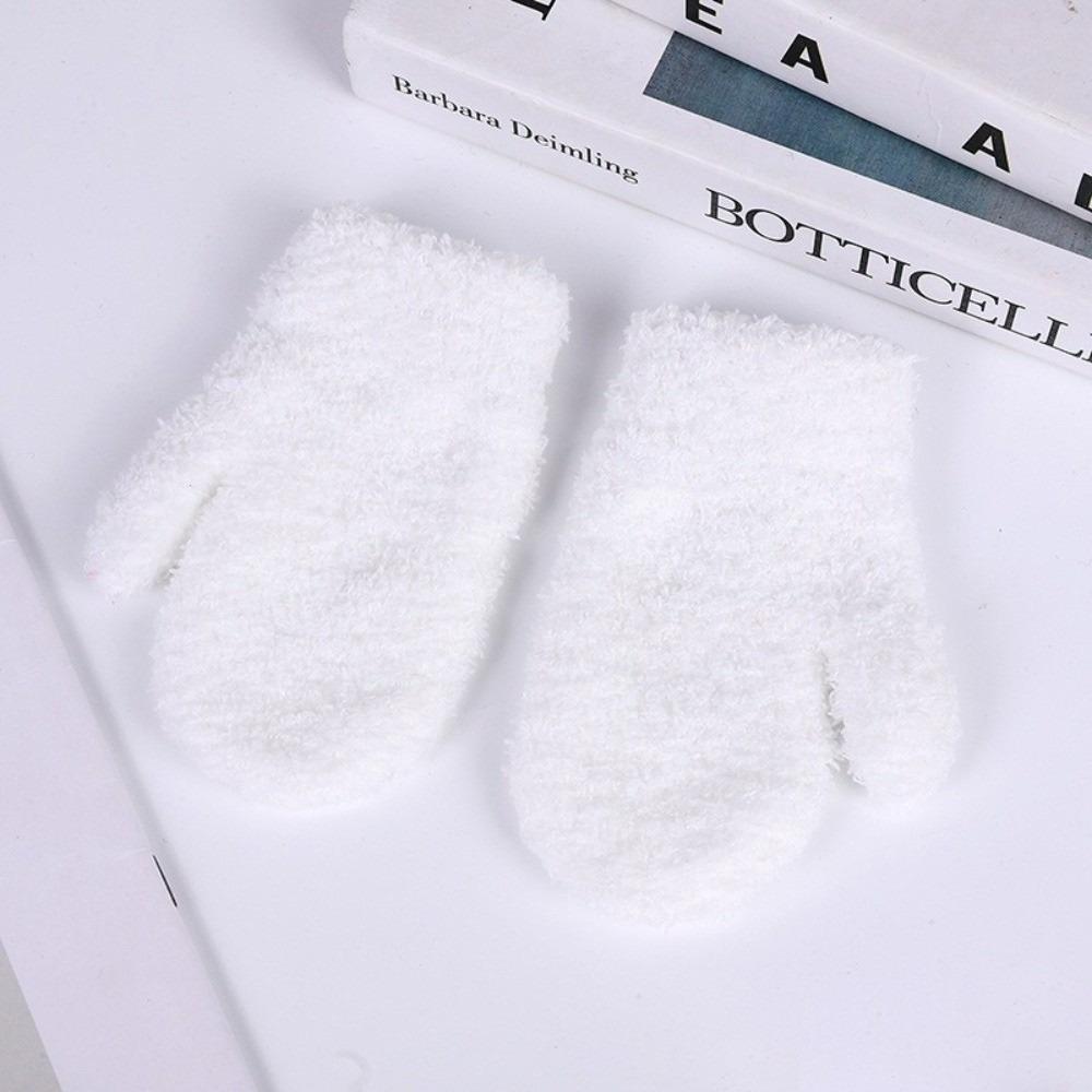 

Warm Kids Warm Gloves Solid Color Full Finger Gloves New Skiing Mittens Kids 1