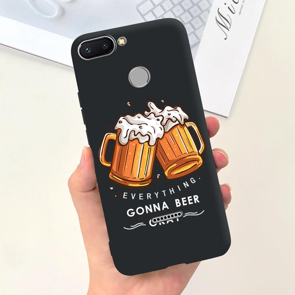 For Cover Xiaomi Redmi 6 6A 6Pro Bumper Shell Fashion Stylish Design Phone Cover For Redmi6 Redmi6a Soft Liquid Silicone Fundas