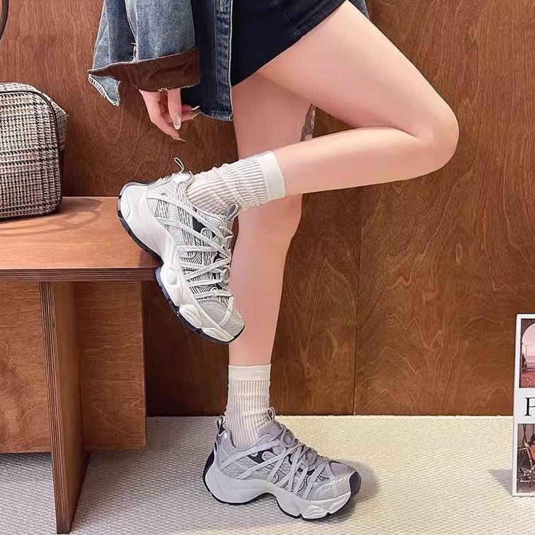 Mesh breathable German training shoes women's 2025 summer new retro lightweight thin casual board shoes platform Forrest Gump shoes women's shoes