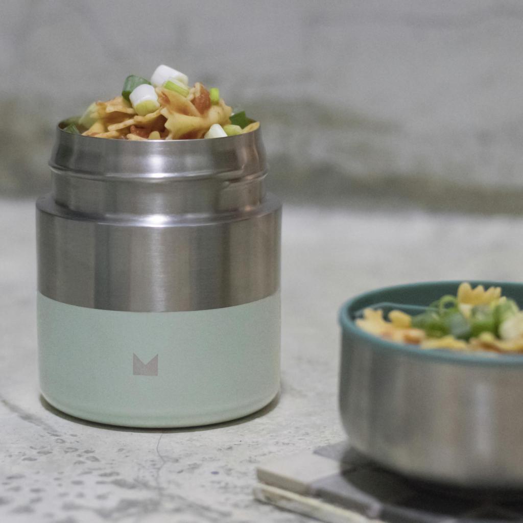 Meroware LILY Thermo Food Jar Lunch Jar (Olive/Mint), 350ml, Jar/Soup