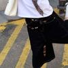 Resin Ethnic Style Weaving Waistband PU Retro Tassel Waist Chain Wood Beads Belt  Cool Girls