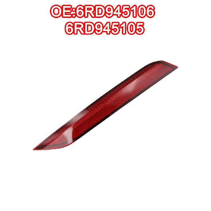 For POLO Compatible Bumper Reflector Red ABS Material Fits Years 2014 To