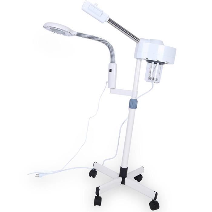 Lampe de loupe 3X de vapeur professionnelle ZJCHAO - Machine à vapeur de beauté ABS - 66 LED - 750W