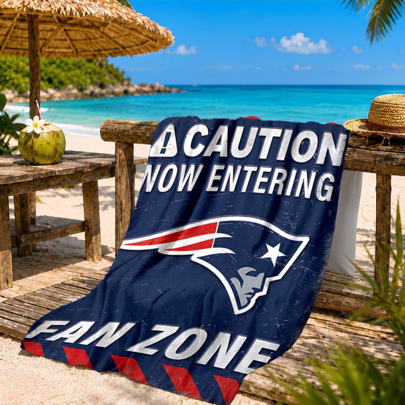 New England Football Team Logo Beach Towel, Quick-drying, Easy to Care for, Suitable for Both Fitness and Beach Vacations,Sports Essential