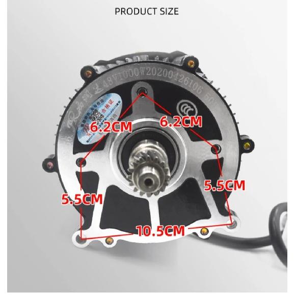 48V 60V 72V High Power Pure Copper BLDC Motor High Speed Brushless DC Motor for Electric Tricycle Scooter Conversion Kit