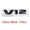 3D ABS Car Fender Badge ABS Stickers For Mercedes Benz V12 CL600 W140 M275 CL 500 S600 V12 Emblem Logo Sticker Badge Accessories