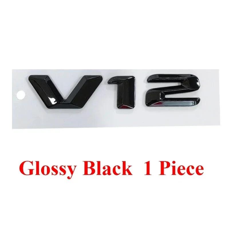 3D ABS Car Fender Badge ABS Stickers For Mercedes Benz V12 CL600 W140 M275 CL 500 S600 V12 Emblem Logo Sticker Badge Accessories