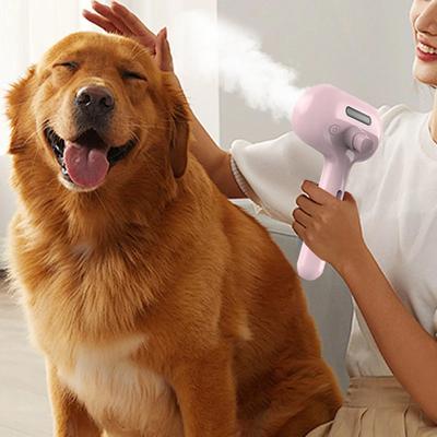 Buharlı Köpek Fırçası Elektrikli Sprey Kedi Saç Fırçası 3 in1 Köpek Vapur Fırçası Masaj Evcil Hayvan Bakımı için Karışık ve Gevşek Saçların Çıkarılması