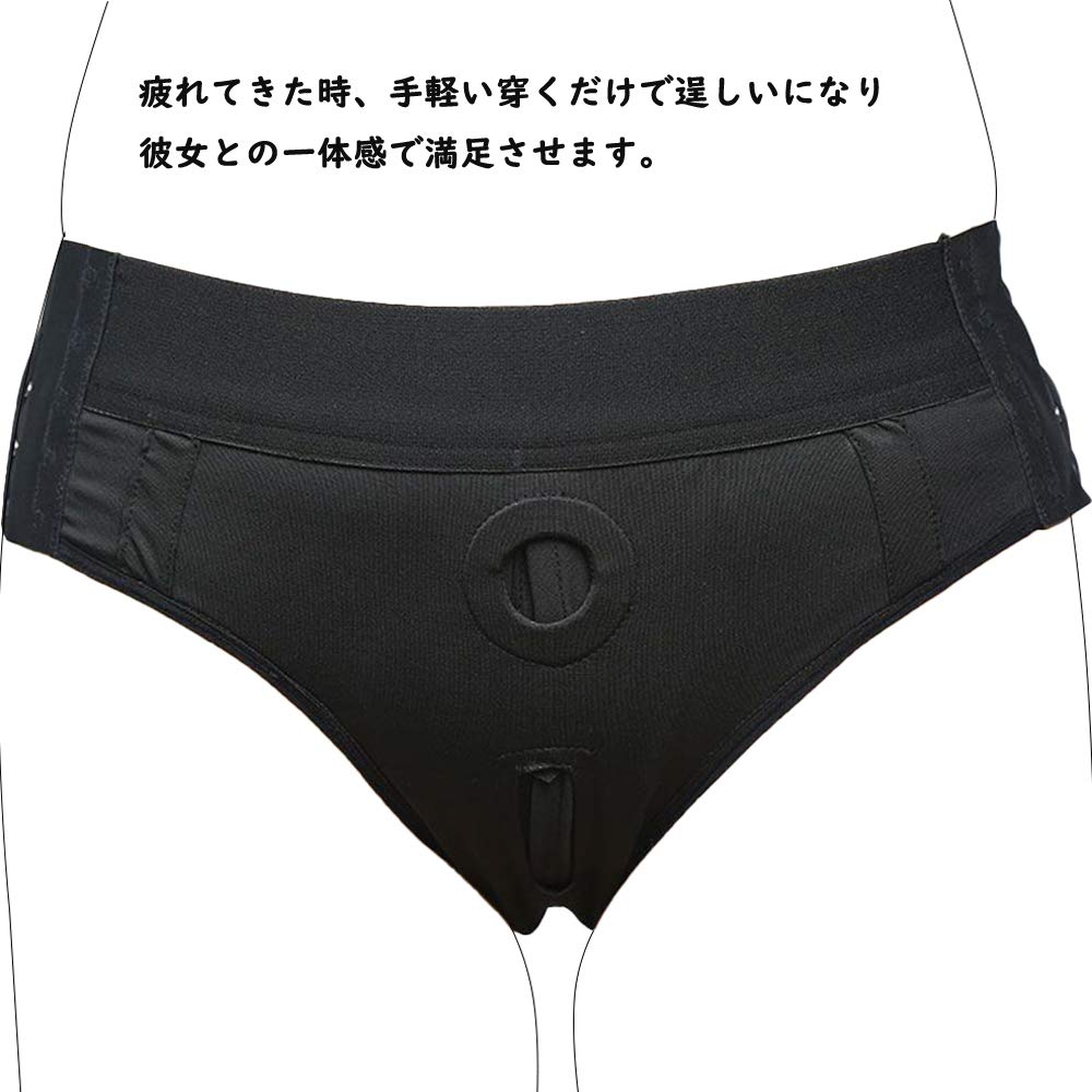 Lesbian Strap Band Male 2 Hole Torture Dildo Fixed Harness Sexy Underwear Pants Shape Suction Cup Dildo Fixed Anal Sex Anal Training Gay Homo Adult