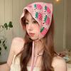 Elliot Strawberry Milk Crochet Embroidery Knit Bandana Bonnet