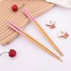 5 Pairs Bamboo Wooden Chopsticks Chinese Food Tableware Japanese Sushi Sticks Washable Dishes Kitchen Accessories Set