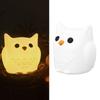 Eulen Nachtlicht Wiederaufladbare Nachttischlampe Augenfreundliche Silikon-Kinderzimmerlampe Tier-Nachtlicht für Mädchen Jungen Schlafzimmer Dekoration