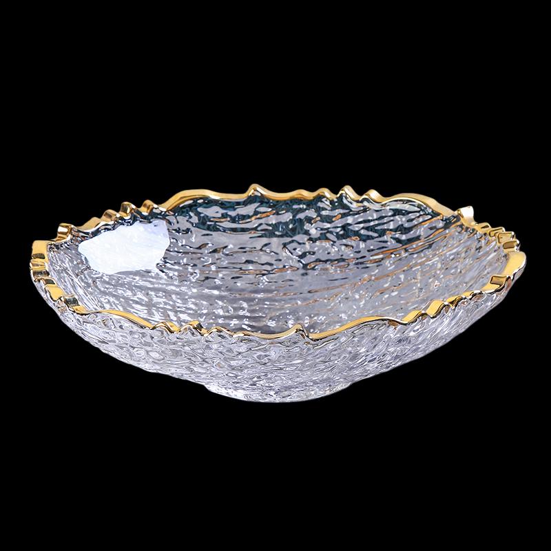 Yude Light Luxury Crystal Glass Fruit Plate Set