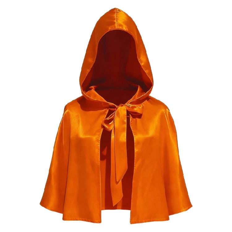 Premium Satins Hooded Cape Medieval Costume Cloak Anime Cosplay Wrap For Theater Production And Fantasy Event