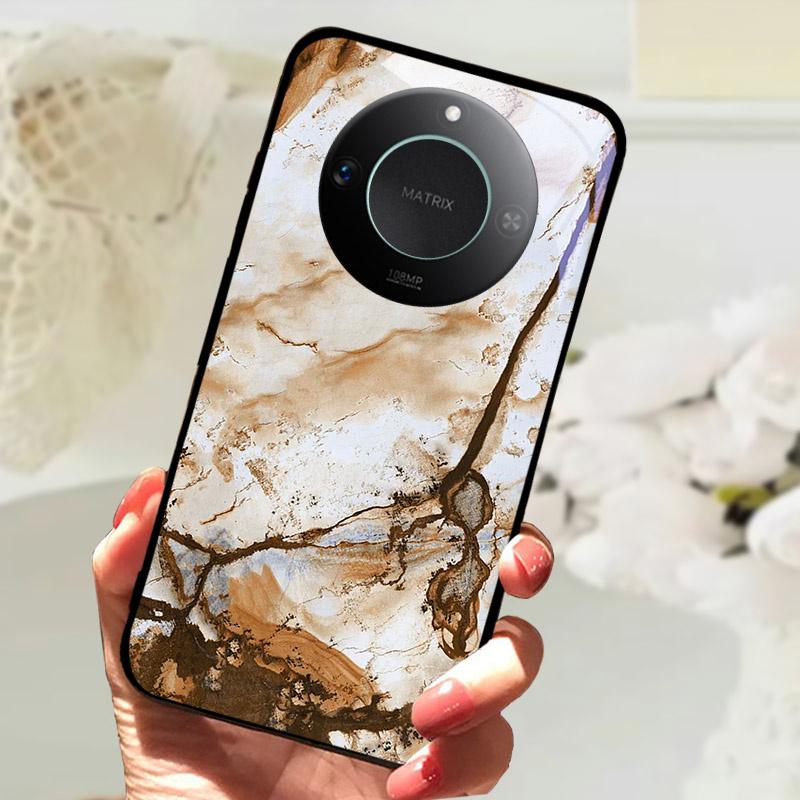 For Honor X9C Smart Case Cover Fashion Luxury Cool Animals Painted Fundas For Honor X9C Smart Tempered Glass Phone Back Shell