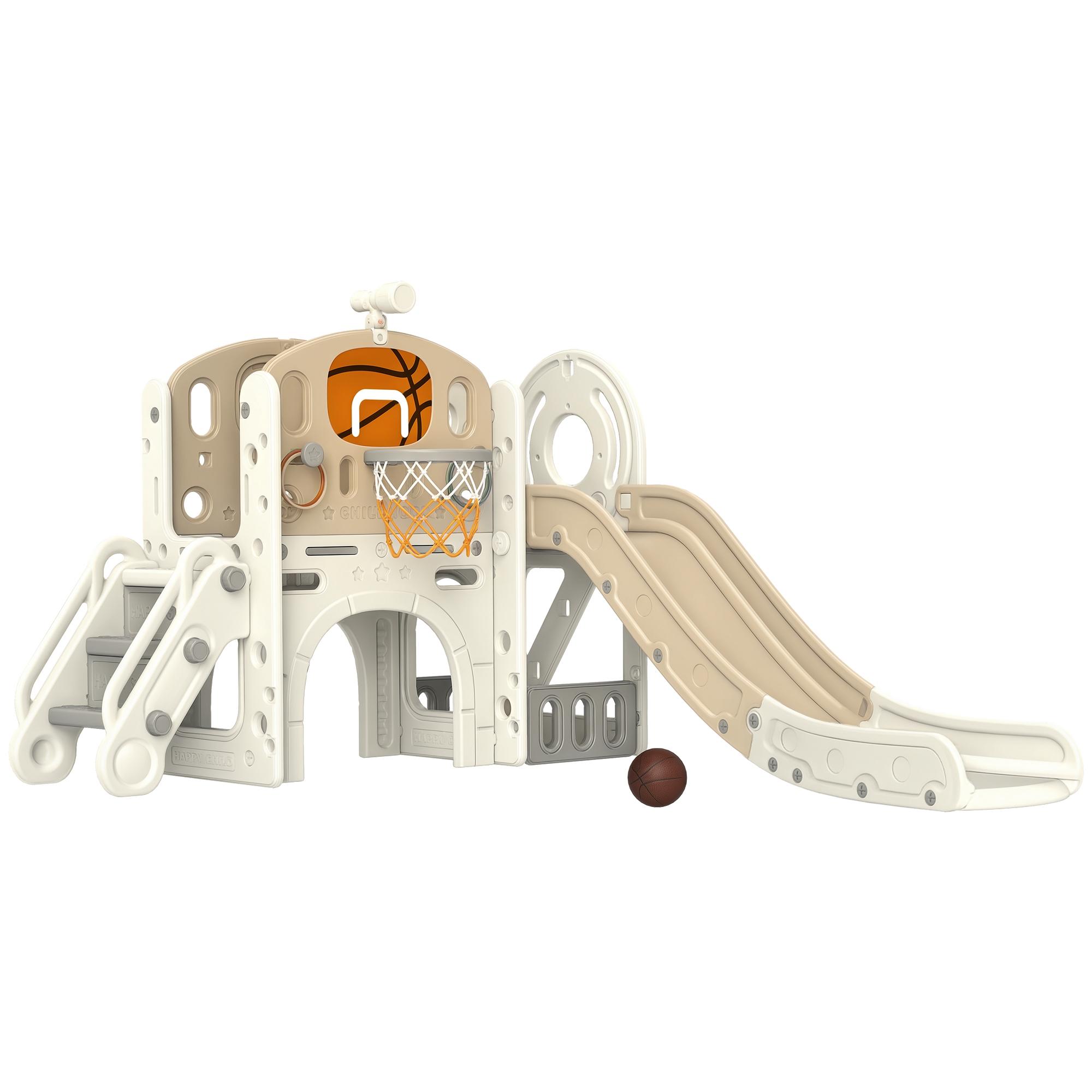 Kids` Play Structure, 7-in-1 Slide, Indoor