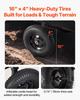 Dump Trailer 500 lbs 10 Cu. Ft Tow Behind Plastic Garden ATV Trailer Cart
