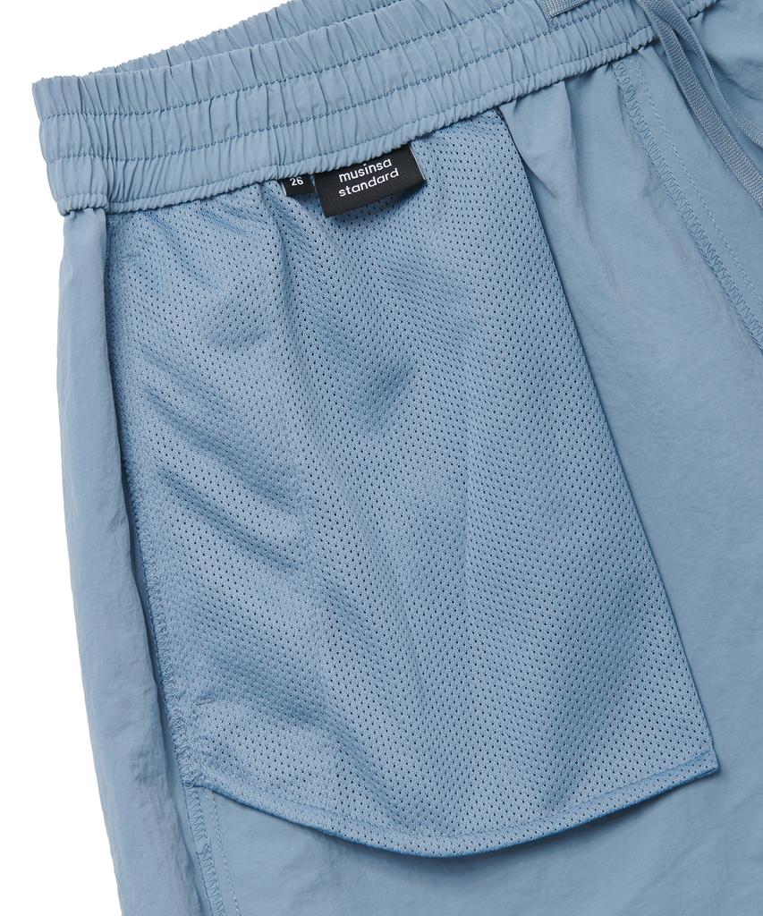 MUSINSA STANDARD WOMAN Women'S Nylon Banding Shorts [Blue Grey]