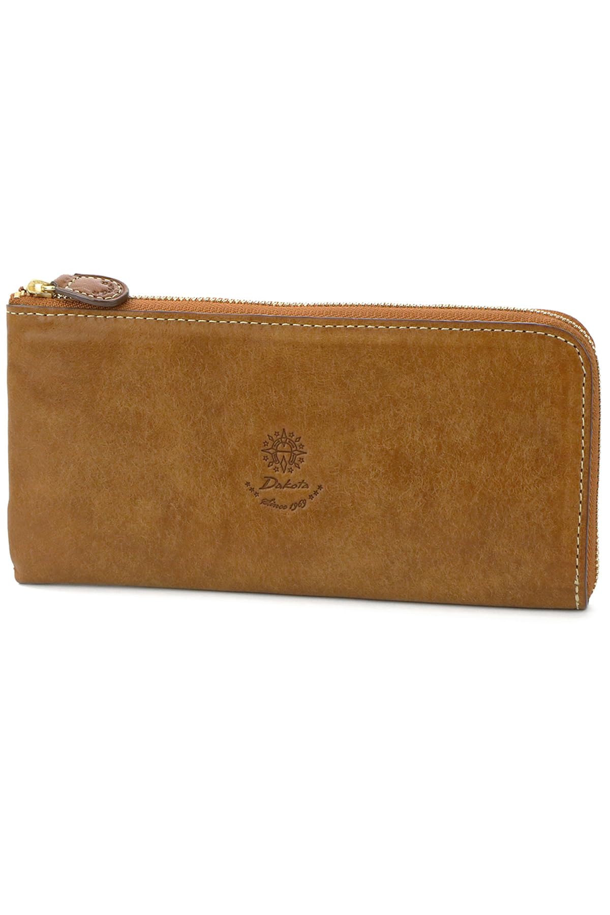 

Long Wallet Zipper Type Genuine Leather Coraggio Brown [Dakota] L-shaped Women s DA-36443-40 коричневий