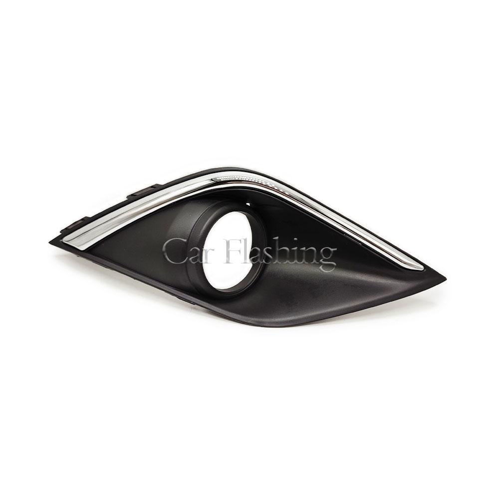 Chrome Fog Light Covers For Mitsubishi Outlander 2016- Fog Lights Lamp Bezel Cover Fog Lamp Hood Frame Covers Grill