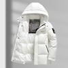 Men's Fashion Casual Hooded Down Puffer Jacket - Thickened 90% White Duck Down, Korean Style Winter Wear