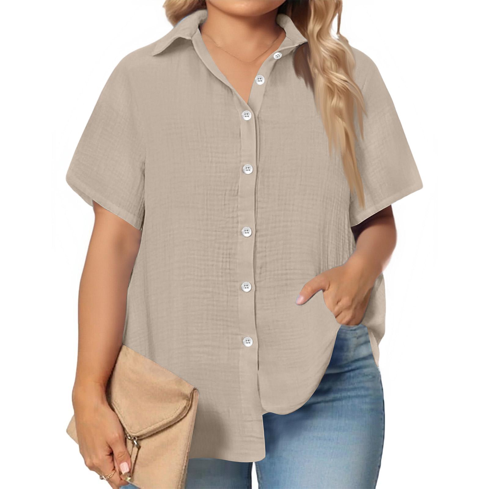 

Women s Fashionable Short Sleeve Elegant Commuting And Casual Top XXXXXL