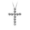 Unisex Cross Necklace with Full Diamond Pendant - Elegant and Versatile Clavicle Chain