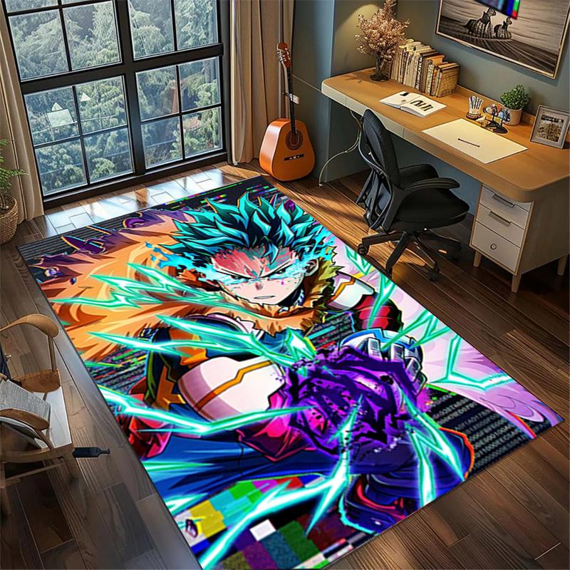 My Hero Academia Large Floor Mat Non Slip Washable Area Rug Bedroom Gamer Room Decor