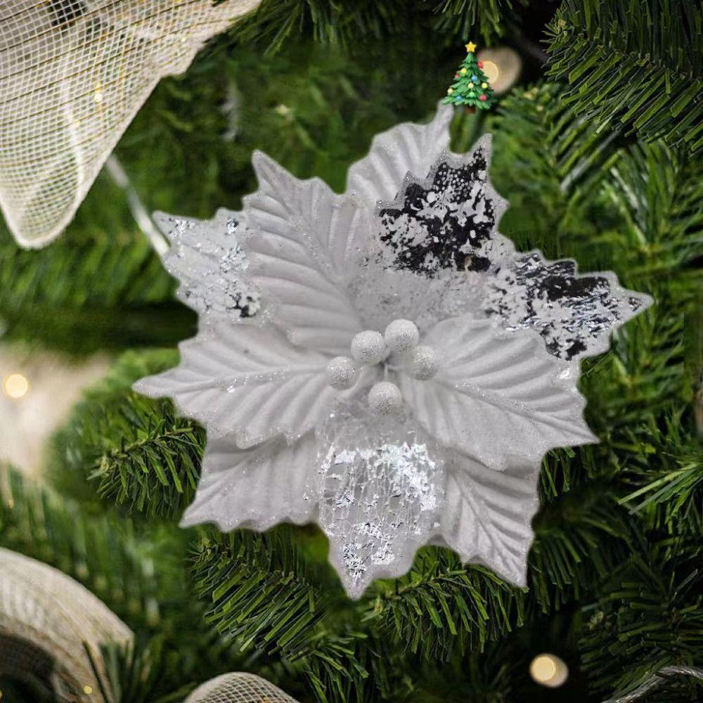 Handmade Artificial Flower Oranment Mixed Leaves Xmas Decorative Flowers Home Decor