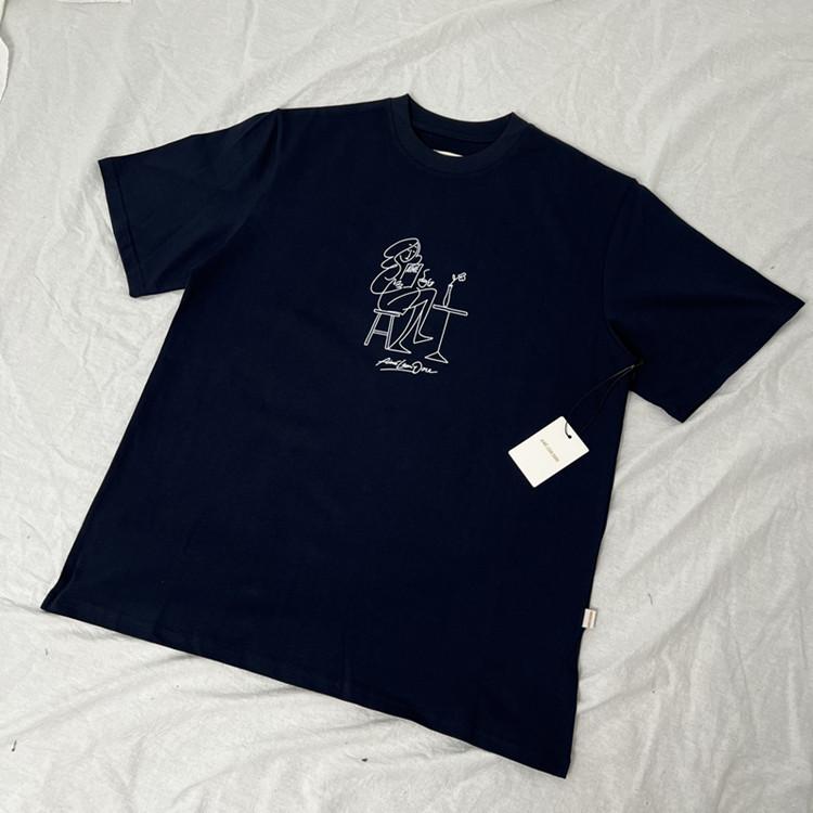 Unisex Casual Loose Fit Printed T-Shirt with Round Neck and Short Sleeves