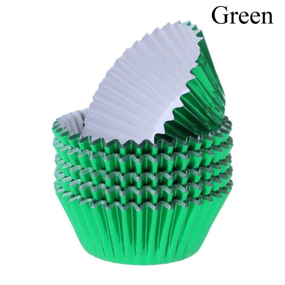 Gold/Silver Cake Decorating Tools Party Supplies Kitchen Accessaries Muffin Boxes Wrapper Paper Aluminium Foil Cake Cup Cupcake
