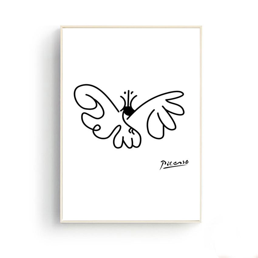 

Живопис Пікассо Абстрактне мистецтво Друк на полотні Настінне мистецтво Тварини Собака Плакат Північний плакат Настінні картини для вітальні 30x40cm No Framed