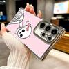 Pink Style Skull Witch Plating Phone Case For Samsung Galaxy S24 S25 FE S26 Edge S23 Ultra S22 S21 Plus S20 Anti-Fall Airabag Co