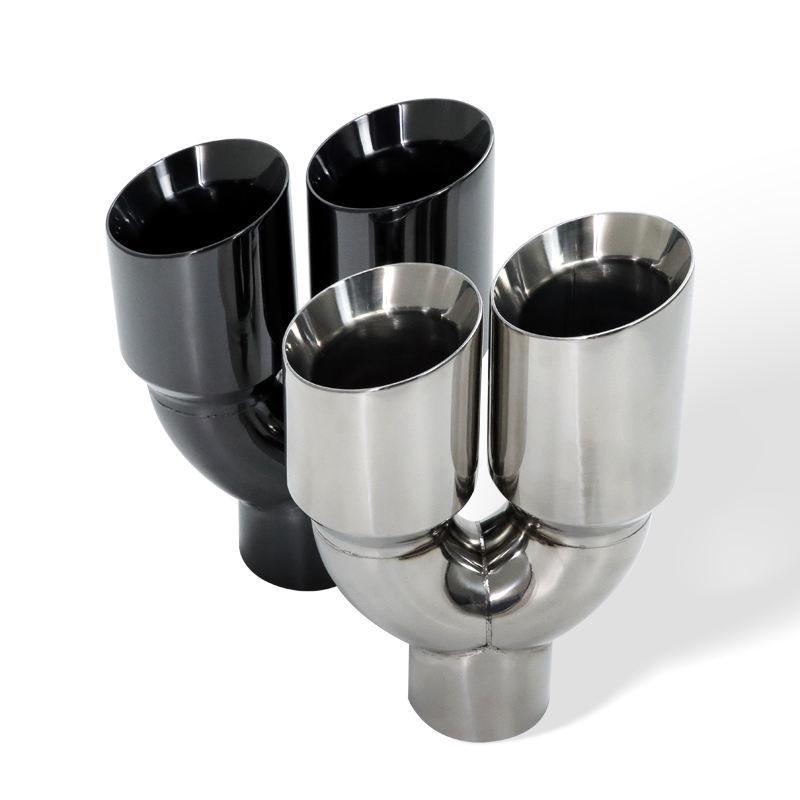 

Stainless Steel Double-layer Beveled Muffler Tailpipe for BMW E90 срібний