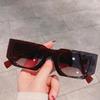Thick Frame Square Sunglasses Women Vintage Trendy Fashion Brand Design Small Rectangular UV400 Shades